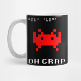 Space Invader Oh Crap design Mug